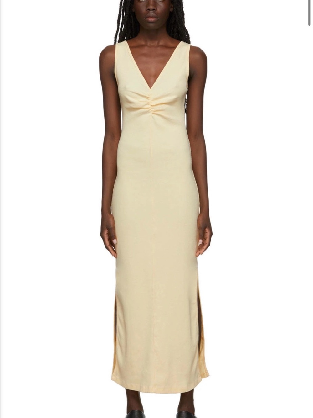 MM6 MAISON MARGIELA SLEEVELESS RUCHED DRESS